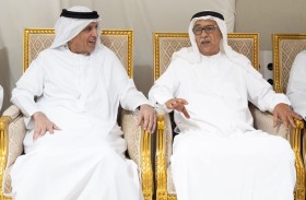 سعود بن صقر يعزي في وفاة يوسف جاسم بن شكر النعيمي