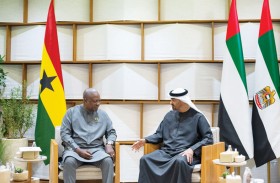 رئيس الدولة ورئيس غانا يبحثان تعزيز علاقات التعاون والتطورات في الشرق الأوسط 