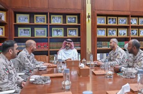 ولي عهد عجمان يستقبل قائد الحرس الوطني