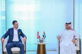 عمار بن حميد يستقبل قنصل كندا في دبي والإمارات الشمالية