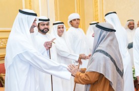 حاكم الفجيرة يستقبل المهنئين بشهر رمضان المبارك