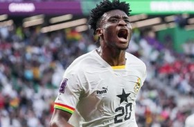 برشلونة معجب بإمكانات نجم غانا في المونديال