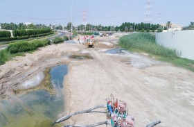 بلدية مدينة أبوظبي تنجز مشروعاً لتخفيض منسوب المياه الجوفية في مدينتي خليفة ومحمد بن زايد