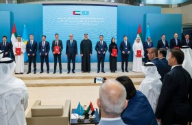 ولي عهد أبوظبي والرئيس الكازاخستاني يشهدان تبادل اتفاقيات ومنتدى الأعمال الإماراتي - الكازاخستاني