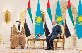 ولي عهد أبوظبي والرئيس الكازاخستاني يبحثان سُبل تعزيز العلاقات الثنائية 