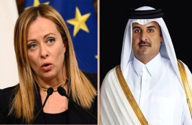 أمير قطر ورئيسة وزراء إيطاليا يبحثان تطورات الأوضاع في المنطقة