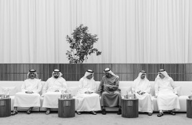 رئيس الدولة يتقبل التعازي بوفاة سعيد بن زايد من الحكام والشيوخ ووفدي عمان والبحرين