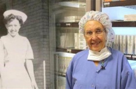 70 سنة من الخدمة.. أكبر ممرضة تتقاعد