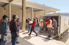 الهلال الأحمر يواصل تنفيذ برامجه الإنسانية لدعم الأشقاء في سوريا