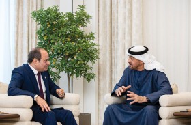 رئيس الدولة والرئيس المصري يبحثان العلاقات الأخوية والتطورات الإقليمية