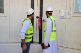 بلدية مدينة أبوظبي تنظم حملة للوقاية من الحرائق في المواقع الإنشائية
