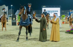 البلجيكية «كلوي فرانكن» بطلة الجائزة الكبرى لكأس أكاديمية فاطمة بنت مبارك لقفز الحواجز 