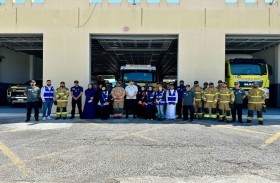 فريق عطاء حمدان التطوعي يكرم رجال الدفاع المدني بدبي