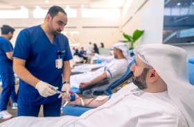 مجلس شباب هيئة النقل بعجمان ينظم حملة تبرع بالدم تزامناً مع اليوم العالمي للعمل الخيري