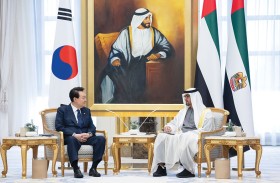 رئيس الدولة والرئيس الكوري يبحثان علاقات التعاون والتطورات الإقليمية والدولية