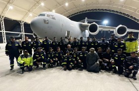 فريق البحث والإنقاذ الإماراتي يعود من سوريا إلى أرض الوطن