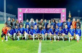 نادي أبو ظبي الرياضي يهدى لقب دوري السيدات لكرة القدم إلى هزاع بن زايد