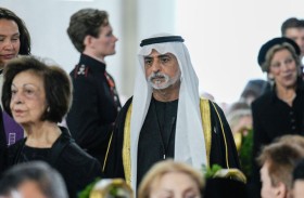 نيابة عن رئيس الدولة.. نهيان بن مبارك يحضر مراسم جنازة ملك النرويج