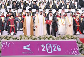 حمد الشرقي يشهد تخريج 302 طالب وطالبة من جامعة الفجيرة ويؤكد الاستثمار في التعليم رهان الوطن نحو المستقبل