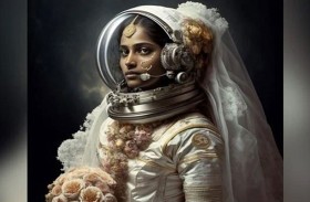 الذكاء الاصطناعي لإظهار رواد الفضاء بملابس الزفاف
