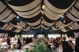 جميلة القاسمي في إفطار جماعي مع أيتام وكادر التمكين الاجتماعي