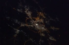 صورة مذهلة .. انفجار متوهج نتج عن اصطدام مجرتين