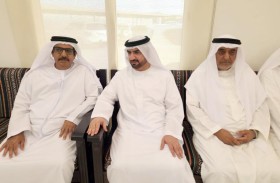 عبدالله بن سالم و سلطان بن أحمد يعزيان بوفاة حصة بنت عبدالله السويدي 