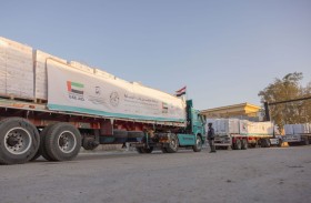 عملية «الفارس الشهم 3» تسيّر إلى غزة الدفعة الأولى من حمولة «سفينة محمد بن راشد الإنسانية»