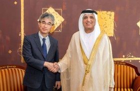 سعود بن صقر يستقبل قنصل عام اليابان في دبي والإمارات الشمالية