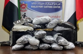 جمارك الشارقة تُحبط إدخال 142.73 كيلوغرام من المواد المخدرة إلى الدولة