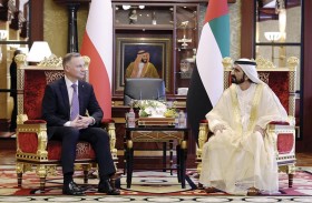 محمد بن راشد يبحث مع رئيس بولندا سبل تطوير التعاون الثنائي 