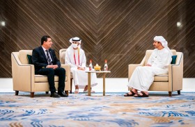 عبدالله بن زايد يستقبل نائب رئيس الباراغواي في مقر إكسبو 2020