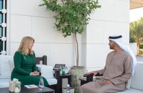 محمد بن زايد يبحث مع رئيسة سلوفاكيا العلاقات الثنائية والقضايا محل الاهتمام المشترك