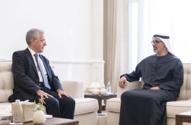 خالد بن محمد بن زايد يستقبل رئيس محاكم أبوظبي العالمي