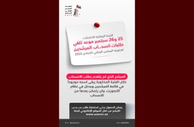 اللجنة الوطنية للانتخابات: 25 و26 سبتمبر موعدا لتلقي طلبات انسحاب المرشحين لعضوية المجلس الوطني الاتحادي 2023