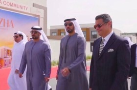 عبدالعزيز وراشد بن حميد النعيمي يزوران مشروع «أزهى» السكني بعجمان