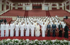 سلطان القاسمي يلتقي طلاب وطالبات أكاديمية الشارقة للنقل البحري