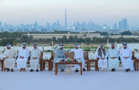 حمدان بن محمد يستقبل المهنئين بمناسبة شهر رمضان المبارك