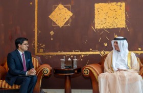 سعود بن صقر يستقبل قنصل عام الهند في دبي والإمارات الشمالية