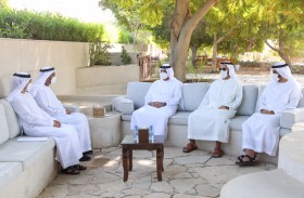 حاكم رأس الخيمة يستقبل وزيري الطاقة والبنية التحتية وشؤون المجلس الأعلى للاتحاد