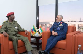 رئيس الأركان يستقبل رئيس هيئة الأركان الإثيوبي ومسؤولا عسكريا بأمانة مجلس التعاون بمعرض دبي للطيران