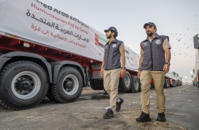 دخول 4 قوافل مساعدات إماراتية إلى قطاع غزة تحمل 781 طنا من المساعدات الإنسانية 