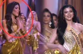 موقف محرج لملكة جمال على الهواء