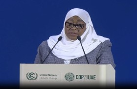 رئيسة تنزانيا لــ «وام»: نخسر 2 إلى 3 % من ناتجنا المحلي الإجمالي بسبب التغير المناخي