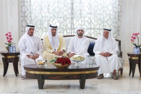 حمدان وأحمد بن محمد يحضران أفراح بن الشيخ مجرن