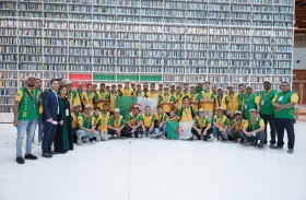 1500 كشّاف وقائد من المشاركين في المخيم الكشفي العربي الـ 33 يزورون مكتبة محمد بن راشد