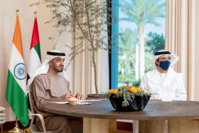 محمد بن زايد ومودي يبحثان الشراكة الاستراتيجية بين البلدين وآفاق تطويرها