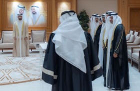سلطان بن أحمد القاسمي يشهد أداء اليمين القانونية لثلاثة من أعضاء السلطة القضائية