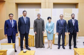 خالد بن محمد بن زايد يلتقي حاكمة طوكيو