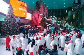 سكي دبي استقبل سانتا كلوز لإطلاق فعالية أرض العجائب الشتوية